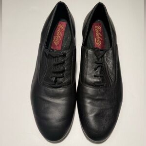 (Celebrity) Rob Black Leather Ballroom Dance Shoes 1” Heel Size 8.5